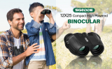 12×25 HD Mini Binoculars for Adults and Kids