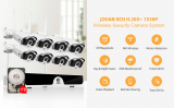 1536P Wireless Security Camera System with 1TB hard drive