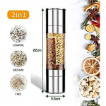 2 in 1 Manual Salt and Pepper Mills with Double Ended Design
