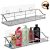 (2 Pack) Bathroom Shelf Organiser and Rack with Hooks