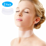 2 Pcs Anti Wrinkle Neck Pads,Silicon Décolleté Pad,Eliminate and Prevent Chest Wrinkles,Silicone Decollete Pads for Women,Treats Scars, Lines, Stretch Marks(Transparent) (NECK PADS).