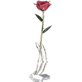 24k Gold Rose, Real Rose Gold Plated Eternal Rose Flower, Birthday Anniversary Valentines Day Mothers Day Gifts for Her, 12 Inches with Exquisite Packaging and Certificate