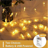 40 LED Photo Clip String Lights