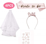 4Pcs Hen Party Decoration Set for Bridal Shower