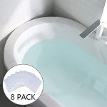 KOMIWOO 8 Pack Disposable Bathtub Bag Film Ultra Large Cover Lining bag for Salon Household and Hotel Bath Tubs – 86 x 47 inches(Individual Package)