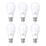 6 Enshine LED A60 B22 Bayonet Cap Light Bulbs,