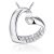 J.Rosée Necklaces Love Heart Necklace Pendant Necklace with 925 Sterling Silver 5A Cubic Zirconia Sprakling Love Best Gifts for Women with Gift Packed