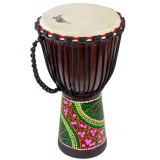 AKLOT Djembe Drum, African Drum Hand-Carved Bongo Congo Drum 9.5 x 20’’ Solid Mahogany Goatskin Drumhead for Professional Kids (Diam.25 cm,Height 50 cm