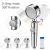 AKUKA Shower Head, Universal Handheld Shower Head with ON/Off Pause Switch 3-Step Mode 360°Adjustable Water Saving Showerhead -ABS Material