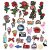 ARTISTORE Iron On Patches 31pcs Assorted Size Rose Cartoon Embroidered Motif Applique Decoration Patches DIY Sew on Patch for Jeans Clothing Denim Jeans Jacket Handbag Shoes mm.