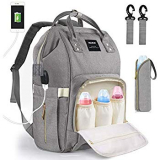 Baby Changing Bag Backpack with Stroller Straps