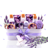 Bath Spa Gift Basket, Body & Earth Bath Gift Set 12 Pcs Lavender Scented, Includes Shower Gel, Bubble Bath, Bath Salt, Bath Bomb, Body Lotion and More, Bath and Body Gift Idea for Birthday Christmas