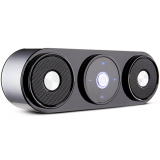 Bluetooth Speakers, ZENBRE Z3, 2x5W Portable Wireless Speakers with 20h Playtime, Computer Speaker with Dual-Driver Enhanced Bass Resonator (Silver).