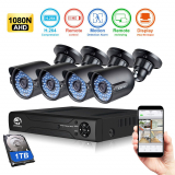 Camera Security System set with 1TB Hard Drive