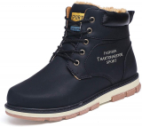 Camfosy Mens Warm Ankle Boots