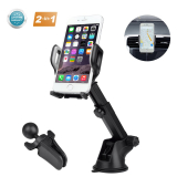 Car Phone Mount 3in-1 Windshield