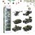 CAVEEN Car Army Toys 6 Cars 1 Set Die-cast Metal Playset Toy Vehicle Alloy Car Models Toy Military Helicopter Tank Jeep Truck Armored Car for Kids 6PCS Fire Fighting (6PCS Army)