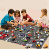 Children Portable Parking Lot Road Traffic Play Mat