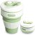 Collapsible Coffee Cup Folding Cup, Silicone Travel Mug BPA-Free Portable Food-Grade Folding Mug,Reusable Foldable Travel Cup with Lids (Green)