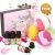 Colorful Bath Bombs and 4 100% Pure Essential Oil Set