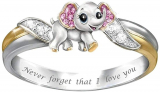 Cute Elephant Alloy Ring