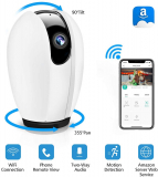 DIGOO IP Camera,WiFi IP Camera Wireless Security Home Camera with Night Vision,Motion Detection,Two-way Audio,Indoor Pan/Tilt/Zoom Monitor for Baby Elder Pet.