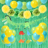 Dinosaur Birthday Party Decorations Kit with Dinosaur Banner