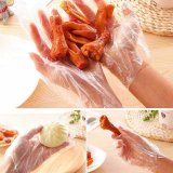 Disposable transparent gloves