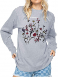 Dresswel Women Floral Sweatshirt