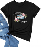 Dresswel Women Happy Camper T-Shirt