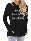 Dresswel Women I’d Rather Be Watching Grey’s Anatomy Pullover