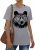 Dresswel Women Mama Bear T-Shirt Crew Neck Short Sleeve Tee Shirt Bear Graphic Print Tops