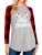 Dresswel Women Merry Christmas Pullover Colorblock Plaid Long Sleeve T-Shirt Tunic Tops Jumpers