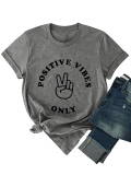 Dresswel Women Positive Vibes Only T-Shirt