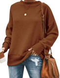 Dresswel Women Solid Color Sweatshirt