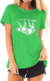 Dresswel Women ST Patricks Clover T-Shirt