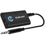 ELEGIANT Bluetooth 5.0 Transmitter Receiver, 2 in 1 Bluetooth Adapter Mini Portable 3.5mm Jack aptX LL, Low Latency Compatible with Bluetooth Audio Devices for PC/TV/Car Sound System/Wired Speakers