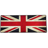 ENJOY＆MENT Mouse Pad Mat Gaming The British Flag Theme 800×300×3mm Stitched Edges, Premium-Textured Surface, Non-slip Rubber Base, Laser & Optical Mouse Compatible.