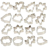 esonmus 16pcs/set Multifunctional Christmas Stainless Steel Cookie Cutters