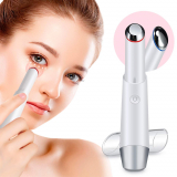 Eye Massager, TOPVORK Electric Facial Massager Wand 42 ℃±3℃ Sonic Vibration Anti-Aging Galvanic Wand with USB Rechargerable for Eye Bag, Dark Circles, Puffiness Wrinkles.