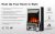 Finether 2000W Freestanding Fireplace Electric Fires/Stove Heater