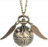 Flying Ball Pocket Watch, Snitch Shape Pendant for HP Fans, Gifts for Men Women Boy Girl.