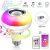 Haofy Music LED Light Bulb, E26/E27 Bluetooth Speaker RGB Color Changing Light Bulb with USB Port with Remote Control for Party, Home, Halloween Christmas Decorations [Energy Class A+]