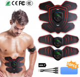 HONITURE Muscle Stimulator EMS Abs trainer Portable Abdominal Muscle Toner Fitness Training Gear with LCD Display for Men/Women.