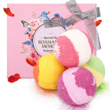 Janolia Bath Bombs, 4 Pcs Natural Spa Kit for Skin Care and Relaxation