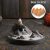 Jeteven Backflow Incense Burner Home Ceramic Backflow Incense Ceramic Dragon Incense Holder with 10 Pcs Cones”Dragon Mountain” 12.2 x 5.2cm