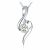 J.Rosée Necklaces, Pendant Necklace with 925 Sterling Silver Zirconia, Jewellery Fair Lady Best Gift for Women, 18″+2″ Extender.