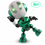 Lantch Mini Talking Robot Toys for Kids-with Repeats Your Voice, Led Lights,Cool Sounds Robot Interactive Toy for Boys and Girls Present