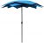 Le Papillon Garden Parasol 2.4M Lotus Flower Shape for Outdoor Patio Terrace with Crank Handle Blue