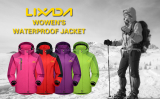 Lixada Waterproof Jacket Windproof Ski Jacket Warm Sport Jacket Multi-Pockets Mountain Skating Jacket with Hooded Women/Men